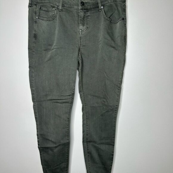 Torrid Denim Olive Green Skinny Jeans 16R - Picture 4 of 4